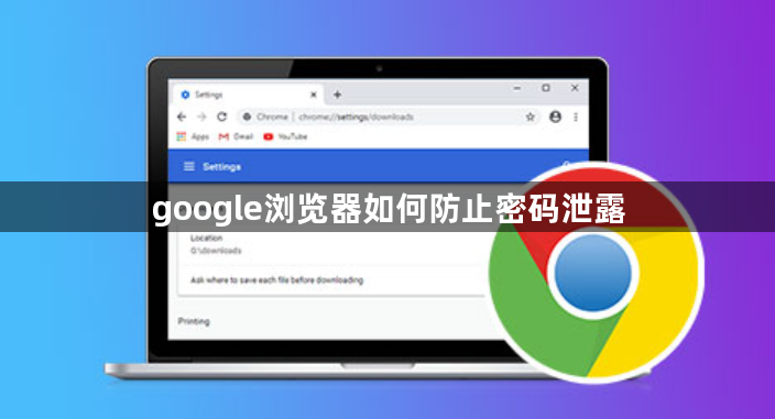 google浏览器如何防止密码泄露1