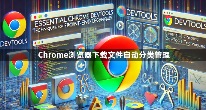 Chrome浏览器下载文件自动分类管理1