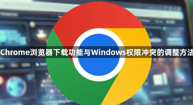 Chrome浏览器下载功能与Windows权限冲突的调整方法1