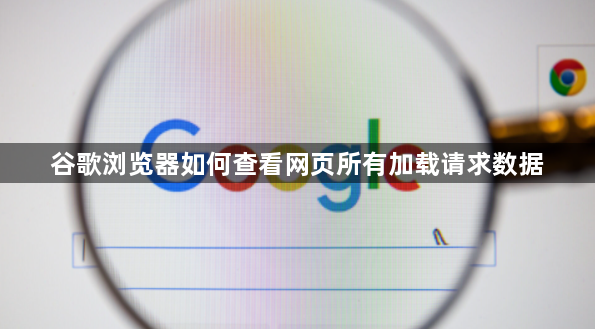谷歌浏览器如何查看网页所有加载请求数据1