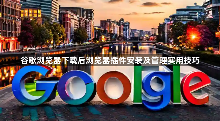 谷歌浏览器下载后浏览器插件安装及管理实用技巧1